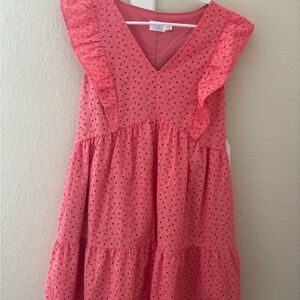 Women’s Pink Eyelet Dress